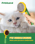 Cute Sunflower Self Cleaning Brush for Dogs & Cats, Shedding and Deshedding Pet Brush for Rabbits