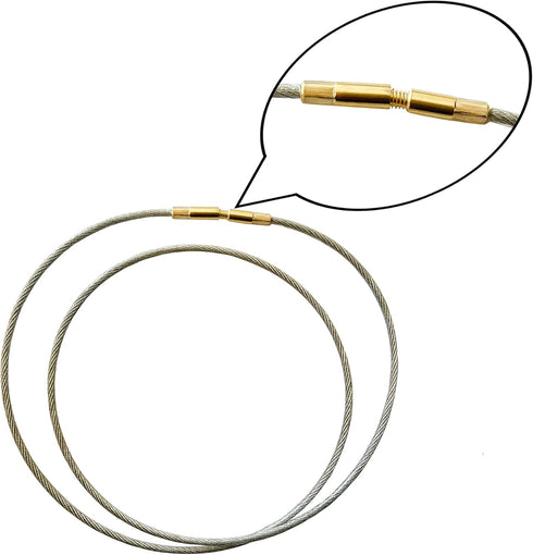 Gun Cleaning Flexible Cable Set (8''+33''), T-handle 8-32 Thread for Rifle Shotgun Pistol Handgun