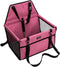 Pet Car Seat, Sturdy Reinforced Structure with Shortened Leash, Waterproof Thick Soft Fleece Pad for Small Pets