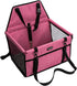Pet Car Seat, Sturdy Reinforced Structure with Shortened Leash, Waterproof Thick Soft Fleece Pad for Small Pets