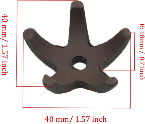 Fish Tank Decorations, 5 Pcs Mini Starfish-Shaped Shrimp Home Fish Tank Shelter Breeding Cave, Brown