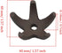 Fish Tank Decorations, 5 Pcs Mini Starfish-Shaped Shrimp Home Fish Tank Shelter Breeding Cave, Brown