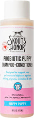 Skout's Honor Probiotic Pet Shampoo & Conditioner 16oz with Avocado Oil & Omega-3s, 97% Natural, Cruelty-Free