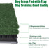 2 20x30 INCH LITA Dog Grass Pad with Tray - Dog Litter Box with Artificial Grass Pads - Potty Tray for Balcony