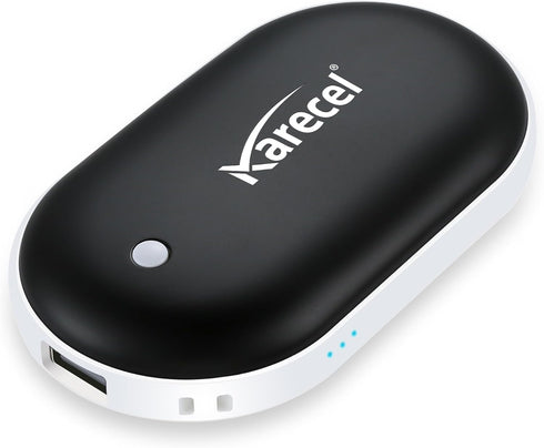 Karecel Rechargeable Hand Warmer, 5200mAh, Double-Sided Fast Heating Power Bank, Up to 11Hrs, Portable Heater