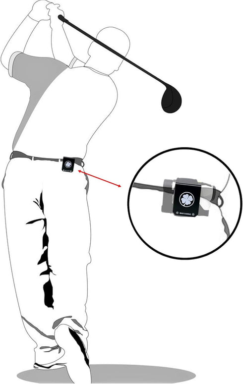 The Original Mag Landing Pad Golf Belt Clip, Golf Accessory Ver.2 for Magnetic Rangefinders, Magnetic Golf Towels,