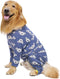 Cotton Dog Onesie Surgery Recovery Suit for Medium Large Dogs, Full Covered Pajamas Pjs, Long Sleeved with Zipper