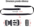 Premium Utility Straps with Quick Release Buckle, Adjustable Heavy Duty Nylon Tie Down Straps for Camping Gear (Black