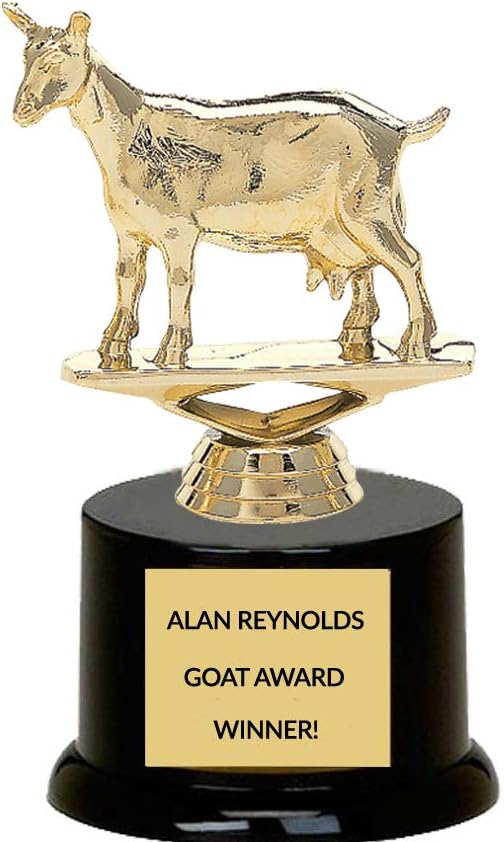 Custom Dairy Goat Trophy - The Greatest of All Time - 5