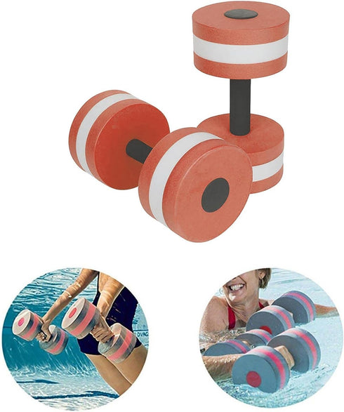 Lagukka Set, 2PCS Aquatic Dumbbell Water Dumbells Pool Resistance Water Fitness Equipment Foam Dumbbell Water Aerobics