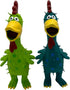 Hoiasem 2 Pack 10 Inch Latex Polka dot Burr Chicken Dog Toys that