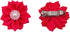 PET SHOW 10 Pairs Flower Small Dogs Hair Bows - 10 Colors with French Barrette Hair Clips