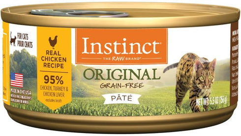 Instinct Original Grain Free Wet Canned Cat Food, Real Chicken Recipe, 5.5 Ounce, Pack of 12