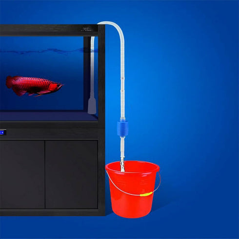 Aquarium Fish Tank Gravel Cleaner, Large Syphon Vacuum Water Changer Siphon Hose for Easy Cleaning