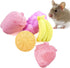 Hamiledyi 5 Pcs Chinchilla Lava Blocks, Fruit Shaped Rabbit Chew Toys for Small Animals