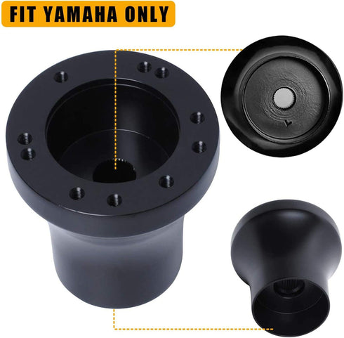 Yamaha Golf Cart Steering Wheel Mounting Adapter (Black)