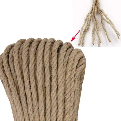 Aoneky Replacement Cat Scratching Post Sisal Rope - Hemp Rope for Cat Tree and Tower (1/4'' 164 Ft)