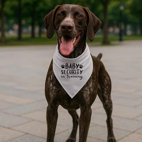 YJIKRTVT Baby Security in Training Dog Bandana, Adjustable Triangle Dog Scarf, Dogs Pregnancy Announcement Bandana