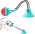 Dog Chew Toys for Aggressive Chewers - Puppy Training Treats, Teething Rope Toys, Puzzle Food Dispensing Ball (Blue)