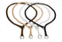 Show Slip Collar - Conformation Dog Collar, Flat Braided Premium Nylon with Chrome Plated Hardware Rings for Small to