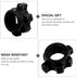 VOSAREA 4pcs Dumbbell Bar Nut, Spin Screw Clamp for Fitness Equipment Accessories