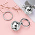 Dog Collar Bell: 6Pcs 16MM Metal Pet Collar Bells with Key Ring, Clear Sound, Silver