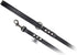 BUDDY BELT All Pebble Grain Leather Leash, Black - Premium Edition (1/2" x 4')