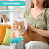 Axrivonte Trimming(Size:M) Breathable Cat Muzzle with Anti-Scratch Silicone Boots, Adjustable Transparent Helmet & Grip