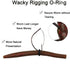 Wacky Rig Worm Hooks Kit – 163pcs Bass Fishing Weedless Hooks, O Ring Sinkers, Fishing Swivels for Soft Stick Baits