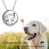Pet Cremation Necklace for Dog - Sterling Silver Always in My Heart Paw Print Memorial Keepsake Pendant Urn Jewelry for