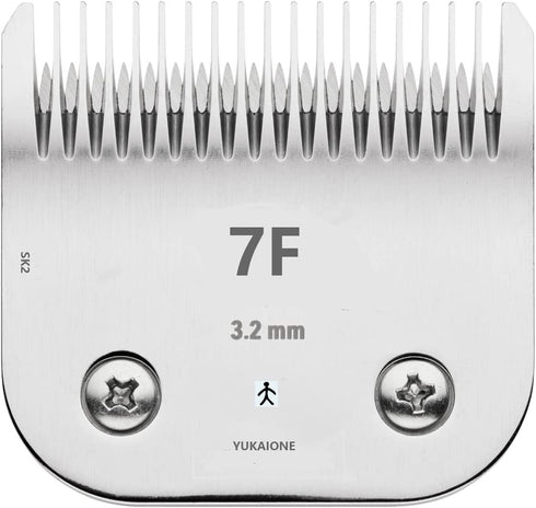 Detachable Pet Dog Grooming Clipper Blades, Compatible with Andis Size-7FC, Oster A5, Wahl KM Series Clippers