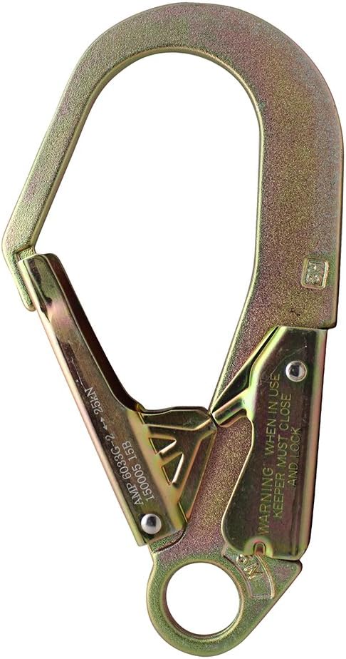 Madaco Heavy Duty Roof Construction Fall Protection Pack - 6FT Snap Rebar Hook Lanyard, ANSI OSHA L-613-06