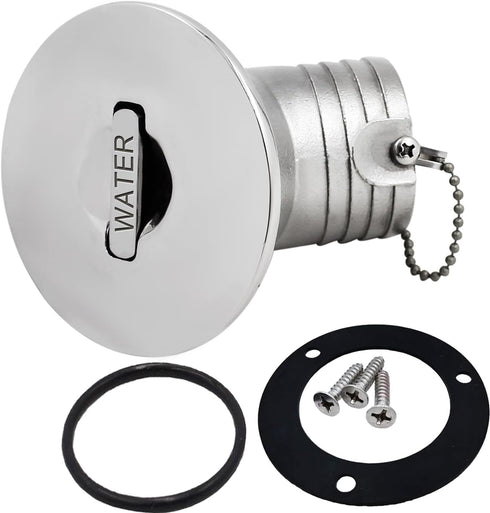 SHENGHUISS Boat Deck Fuel/Gas/Water/Waste Fill/Filler Tank Key - Marine 316 Stainless Steel Deck Filler Marine Hardware