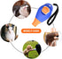 Dog Training Clicker with Whistle and Wrist Strap - Positive Reinforcer for Puppy and Adult Dogs (Blue)