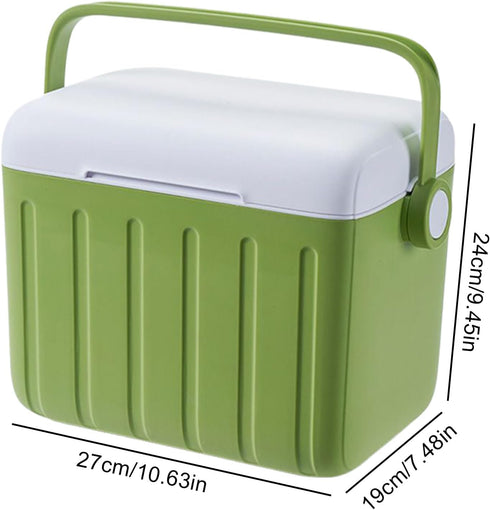 Generic 6L Pack Insulated Camping Cooler Portable Cooling Chest with Ice | Soft-Sided Fridge Bag for Road Trips