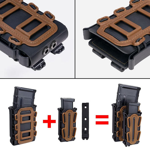 IDOGEAR Mag Pouch 5.56mm Rifle Magazine Pouches, 7.62mm Molle Softshell Universal Mag Carrier