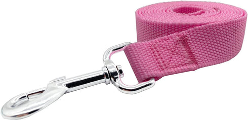 Strong Nylon Dog Leash, 10 feet Long and 1 inch Wide for Medium Large Dogs, Walking, Training or Exploring