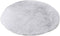 16 Inch Plush Dog Bed Mat, Warm Fluffy Round Crate Pad with Anti-Slip Waterproof Bottom for Small Dogs