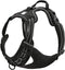 TRUE LOVE Truelove Adjustable No-Pull Dog Harness TLH5651 - Reflective Pup Vest in Black, XS