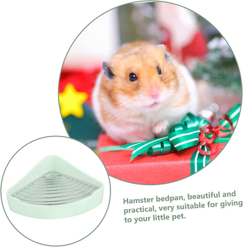 Chinchillas BESPORTBLE Ceramic Pet Toilet Triangle Potty Trainer for Rabbits Guinea Pigs Hamsters Small Animal Cage