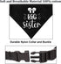 Big Sister Dog Bandana Collar, Pregnancy Announcement Bandana, Adjustable Dog Collar with Quick Release Buckle