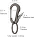 Titanium Carabiner Clip, Multifunctional Keychain with Keyring, Cool Gadget for Daily Use