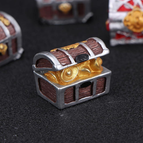 5pcs Pirate Chest Aquarium Decor, Treasure Chest Accessory for Fish Tank Microlandscape