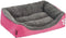 Barelove Square Large Dog Bed Mattress, Washable Pads, Room Waterproof Bottom (Hot Pink)