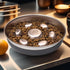 Slow Feeder Dog Cat Bowls with Non-Slip Mat, 304 Stainless Steel Metal Food Bowls for Medium Breed Pets