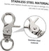 Ipetboom 5pcs Heavy Duty Birdcage Lock Metal Snaps, Spring Hook Clip for Bird Cage Door Accessories