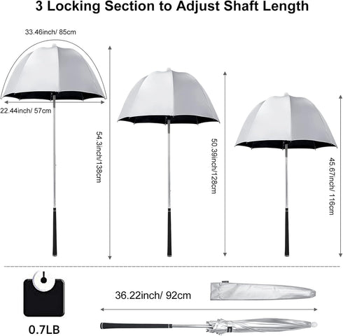G4Free Golf Bag Umbrella for Club Protection