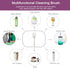 5-in-1 Long Handle Electric Bottle Brush Cleaner and Straw Cleaning Brush with Removable Brush Head, Multi-Function