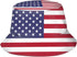 Funny Flag Bucket Hats - Packable Travel Beach Sun Hat - Wide Brim Fisherman Caps for Men & Women