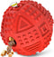 Dog Balls Treat Dispensing Toys for Large Breed, Nearly Indestructible Squeaky Chew Toys, Tough Natural Rubber Puzzle